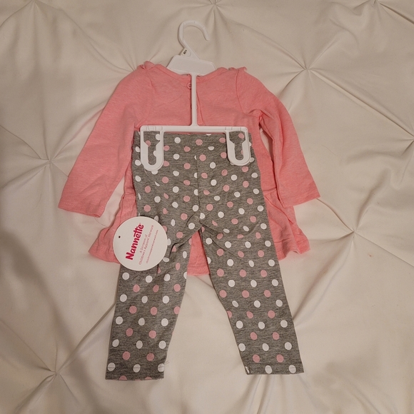 Pink & Grey 9 month Matching Set - Picture 3 of 3